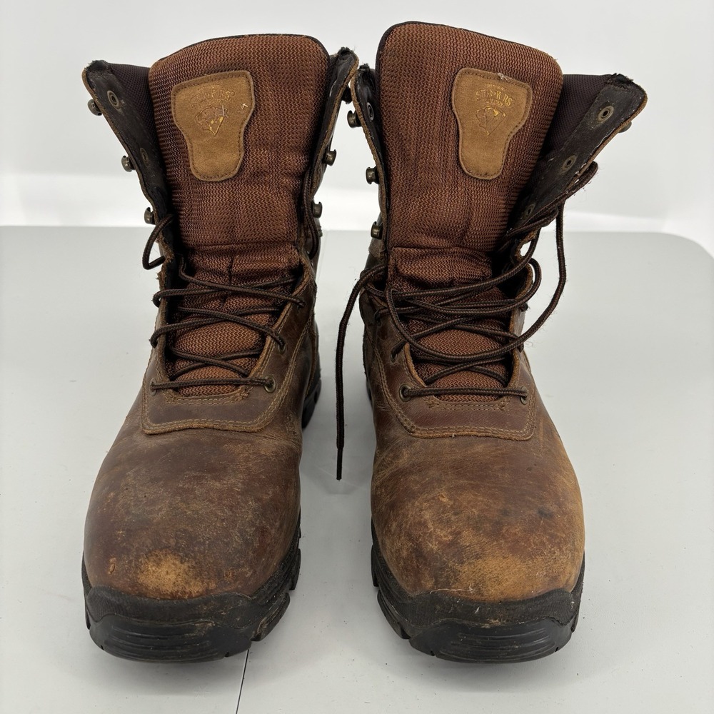 Herman Survivors Steel Toe Boots Mens 12W Brown Leather Work ASTM F2413-11 EH